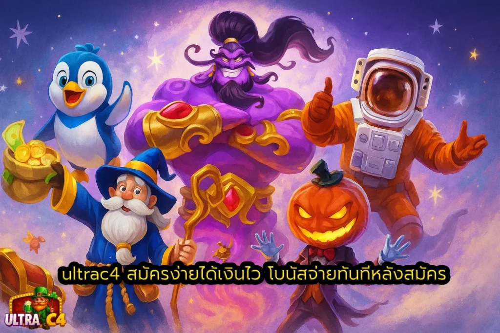 ultrac4 สมัครง่ายได้เงินไว โบนัสจ่ายทันทีหลังสมัคร